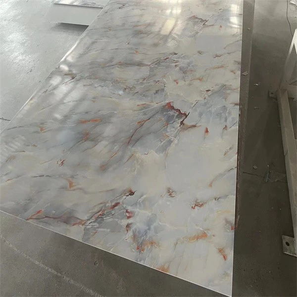 High Glossy UV Coating PVC Marble Board