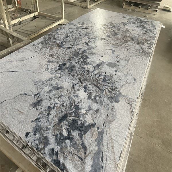 Hochglänzende PVC-Marmorplatte mit UV-Beschichtung