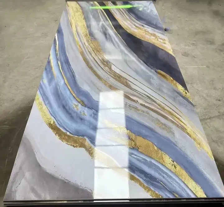 Hochwertige Marmorplatte aus Kunststoff mit UV-Beschichtung